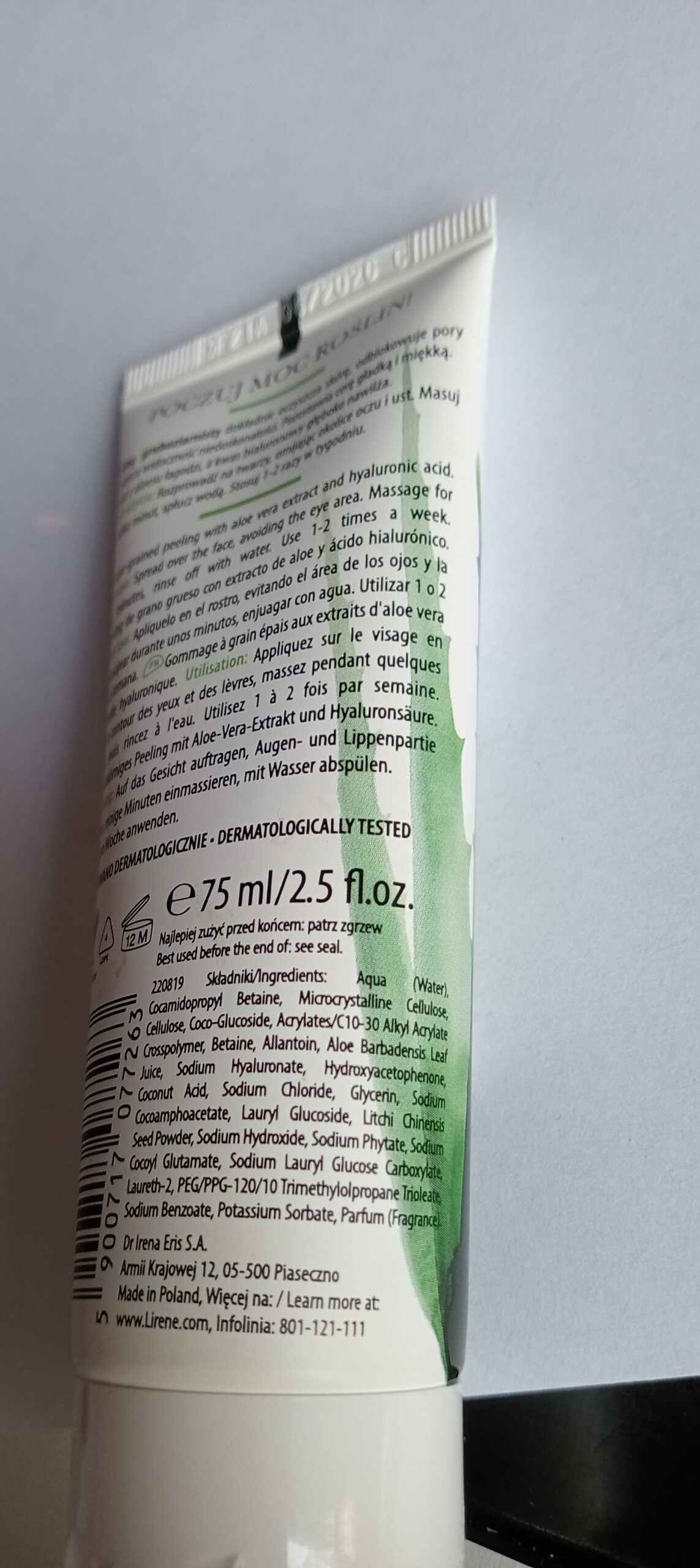 Lirene Power of Plants Aloe peeling gruboziarnisty