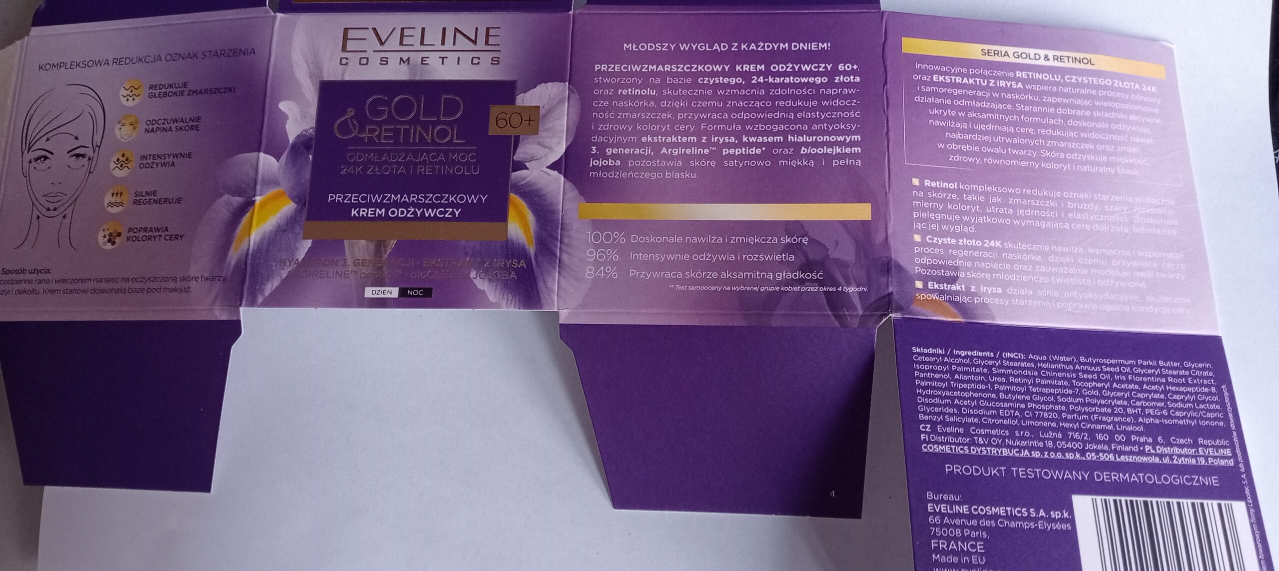Eveline Cosmetics Gold & Retinol 60+