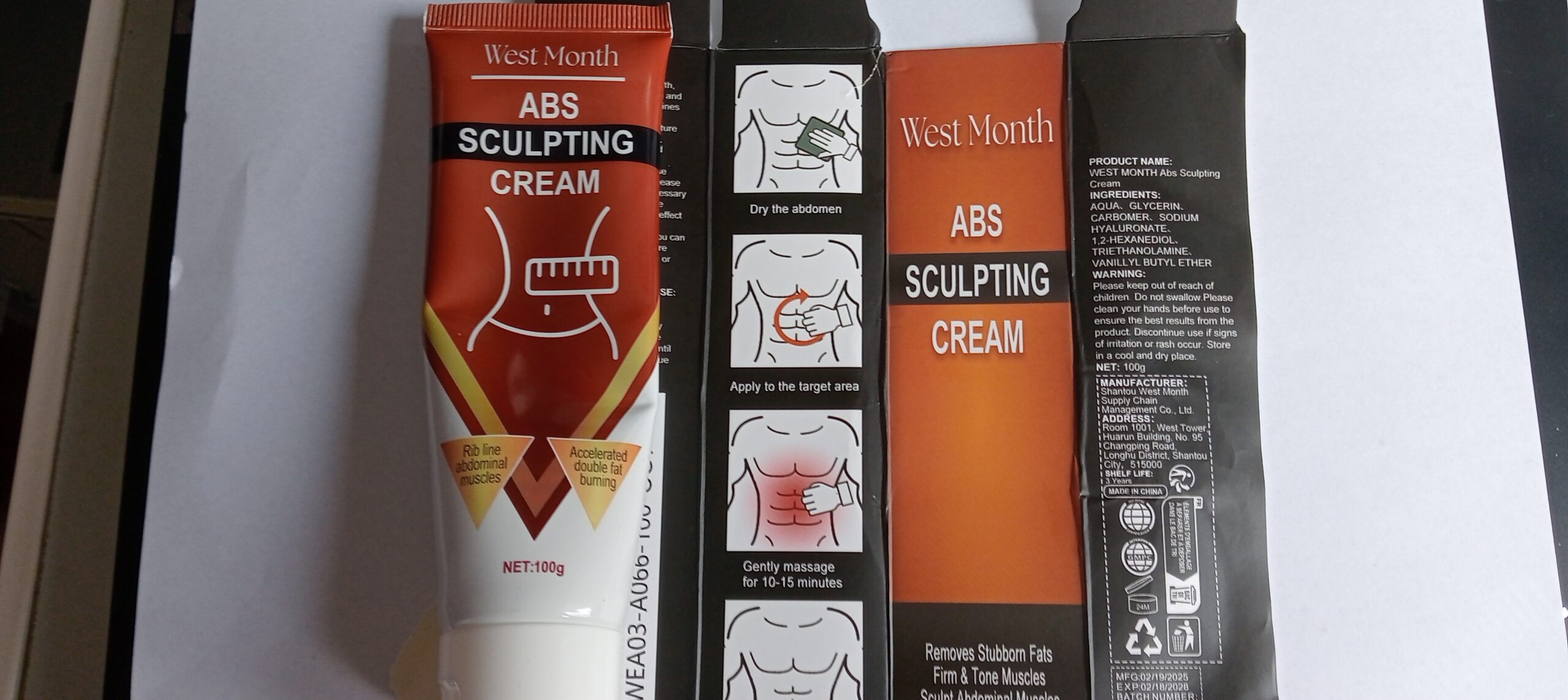 West Month Abs Sculpting Cream