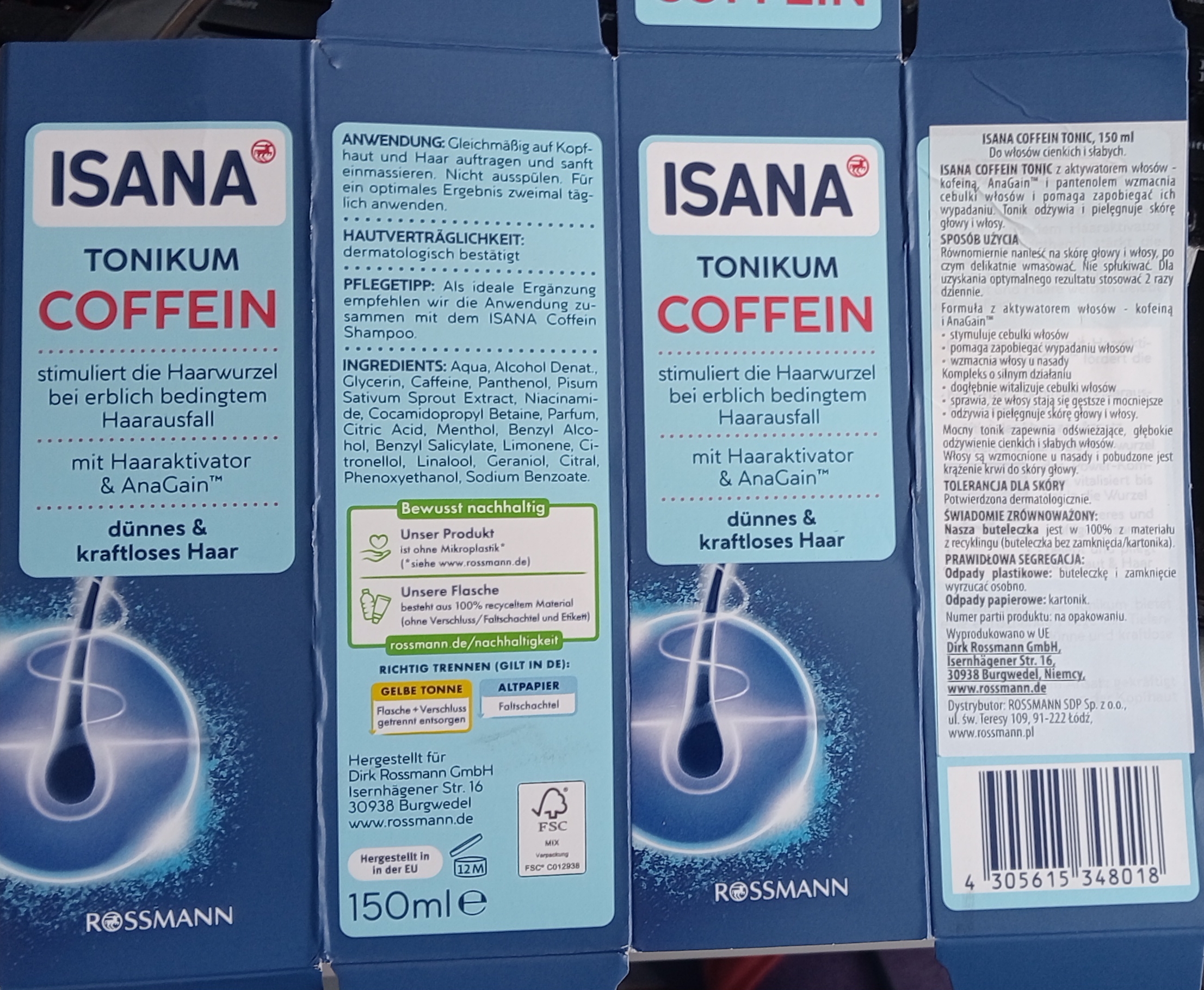 Isana Tonikum Coffein