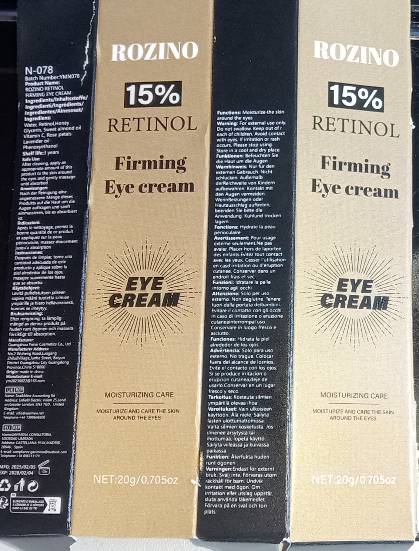 ROZINO 15% RETINOL Firming Eye Cream